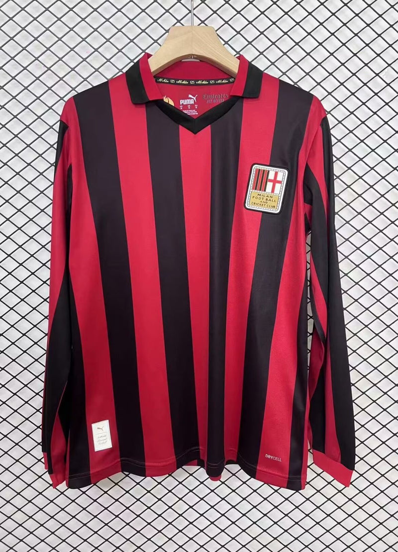 CAMISOLA AC MILAN 24/25 EDIÇÃO 125 ANOS (MANGA LONGA)