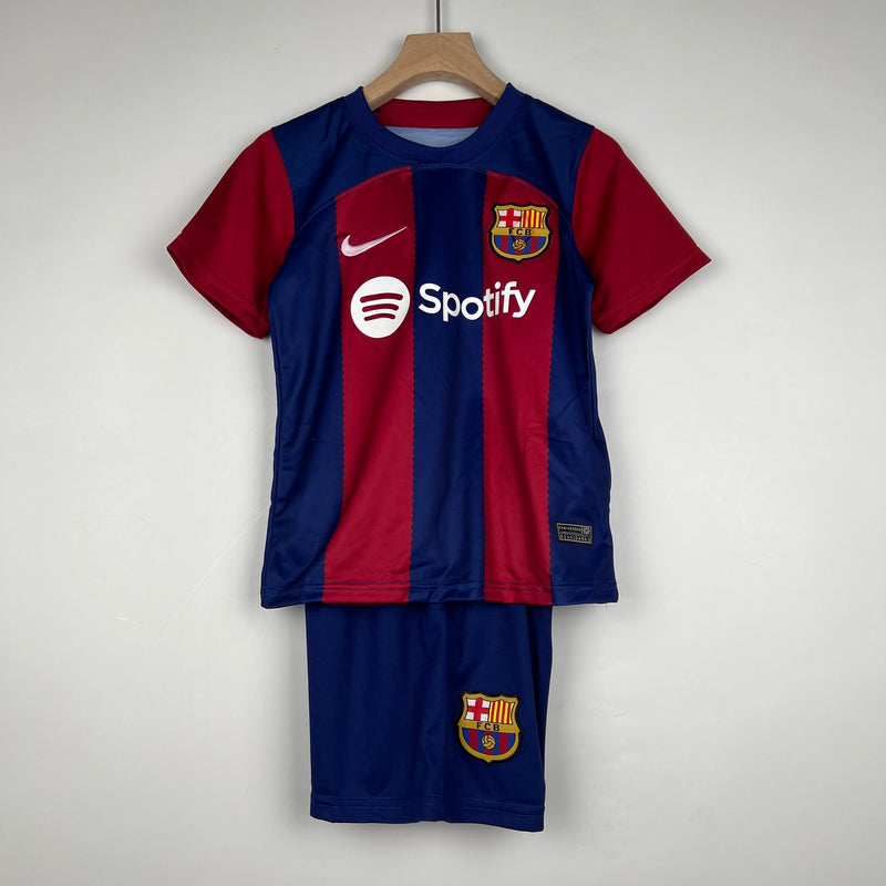 CAMISOLA BARCELONA I 23/24 CONJUNTO INFANTIL