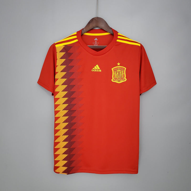 CAMISOLA ESPANHA I 2018 homem (RETRO)