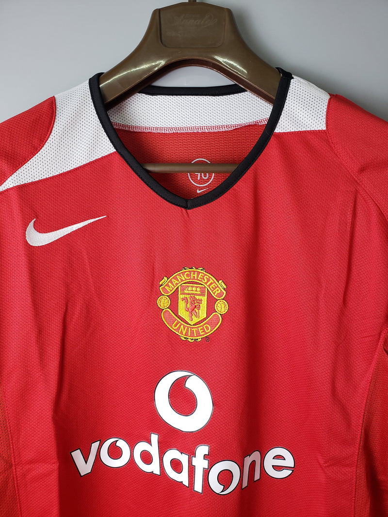 CAMISOLA MANCHESTER UNITED I 2005 homem (RETRO) MANGA LONGA