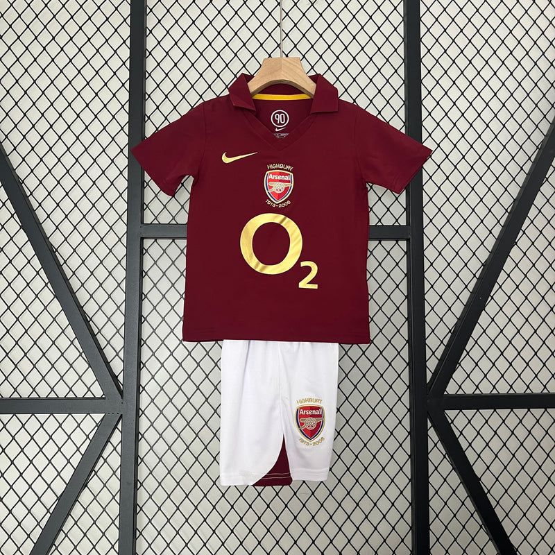 CAMISOLA ARSENAL I 05/06 CONJUNTO INFANTIL (RETRO)