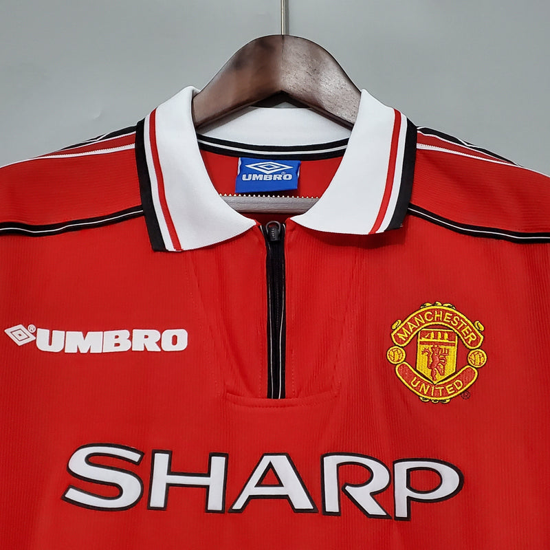 CAMISOLA MANCHESTER UNITED I 98/99 homem (RETRO) MANGA LONGA