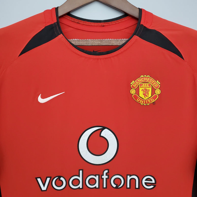 CAMISOLA MANCHESTER UNITED I 02/03 homem (RETRO) MANGA LONGA