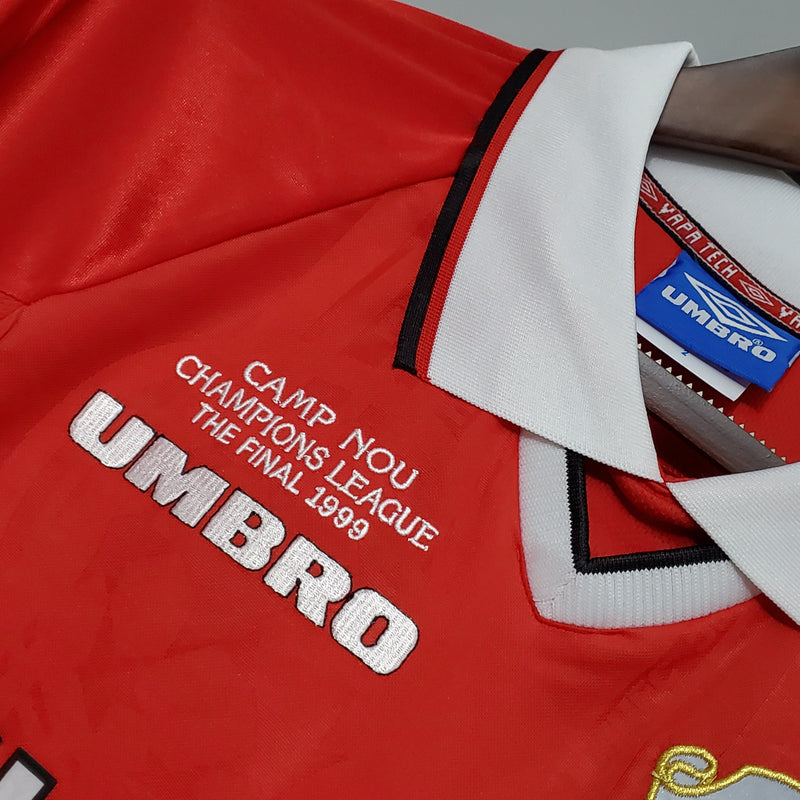 CAMISOLA MANCHESTER UNITED I 99/00 homem (RETRO) MANGA LONGA