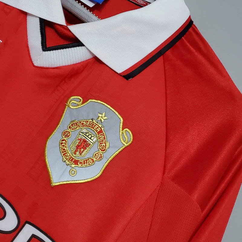 CAMISOLA MANCHESTER UNITED I 99/00 homem (RETRO) MANGA LONGA