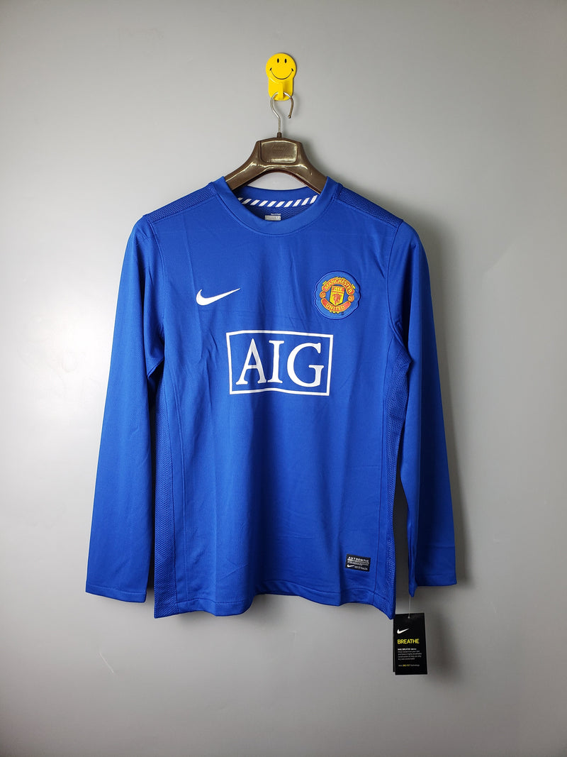 CAMISOLA MANCHESTER UNITED I 07/08 homem (RETRO) MANGA LONGA