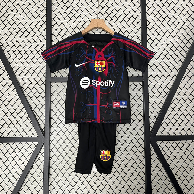 CAMISOLA BARCELONA EDIÇÃO ESPECIAL LIMITADA I 23/24 CONJUNTO INFANTIL