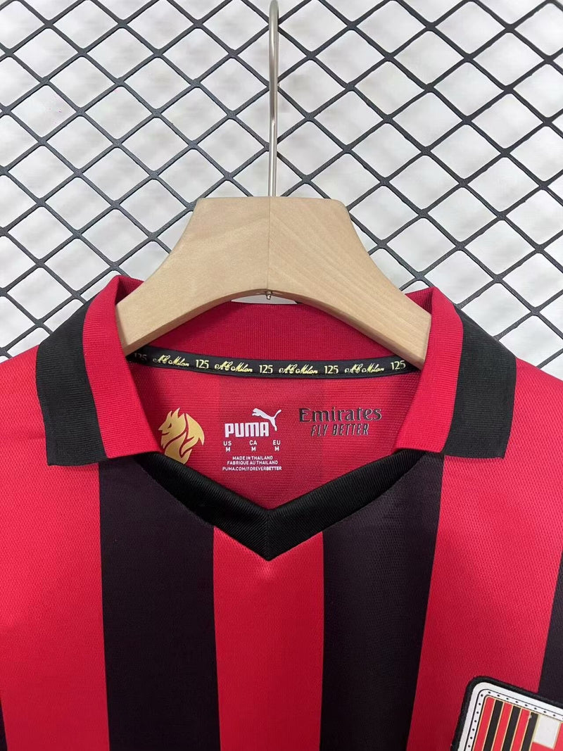 CAMISOLA AC MILAN 24/25 EDIÇÃO 125 ANOS (MANGA LONGA)