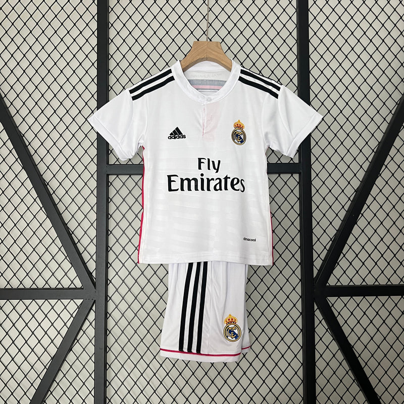 CAMISOLA REAL MADRID I 14/15 CONJUNTO INFANTIL (RETRO)