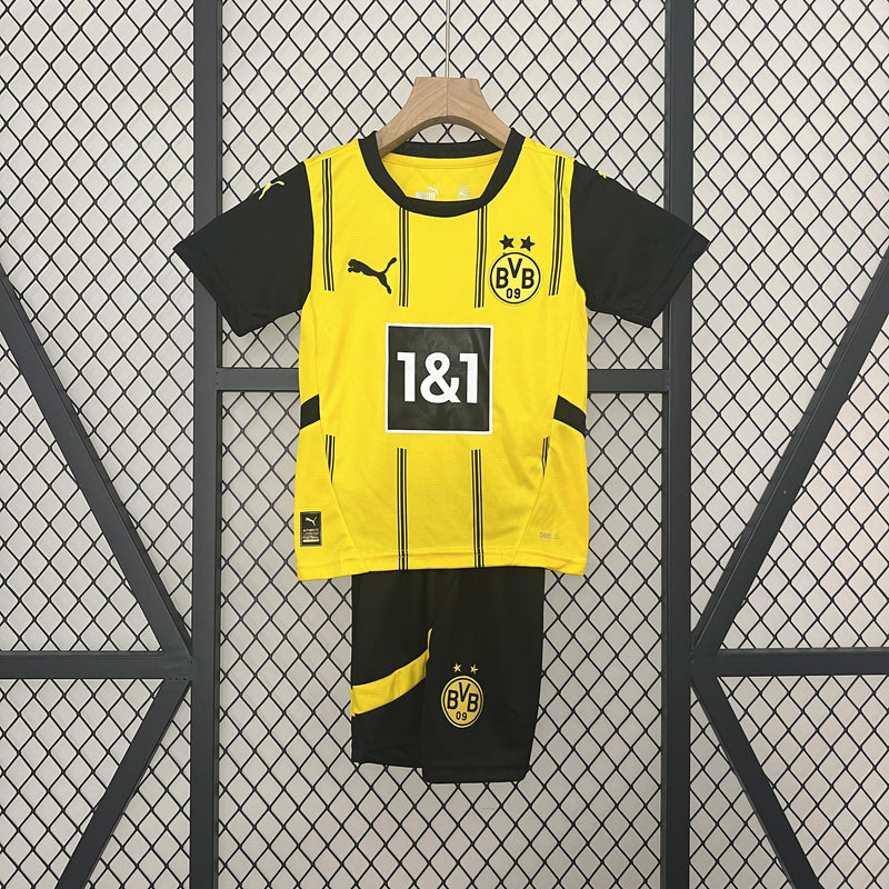 CAMISOLA BORUSSIA DORTMUND I 24/25 CONJUNTO INFANTIL