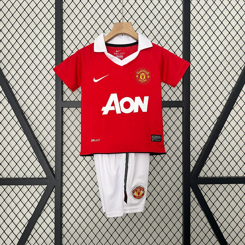 CAMISOLA MANCHESTER UNITED I 10/11 CONJUNTO INFANTIL (RETRO)