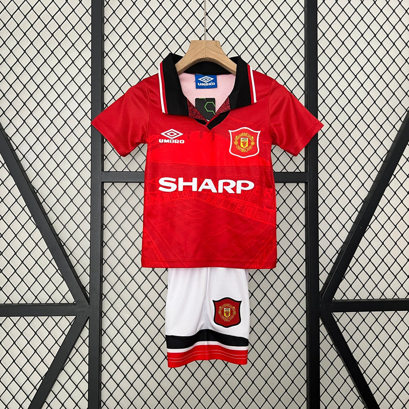 CAMISOLA MANCHESTER UNITED I 94/96 CONJUNTO INFANTIL (RETRO)