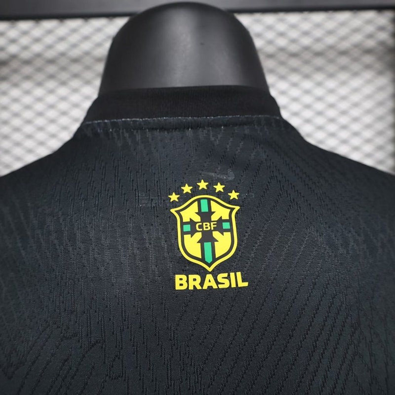 CAMISOLA BRASIL ESPECIAL EDITION JESUS CRISTO REDENTOR 2024 homem (VERSÃO JOGADOR) - BLACK