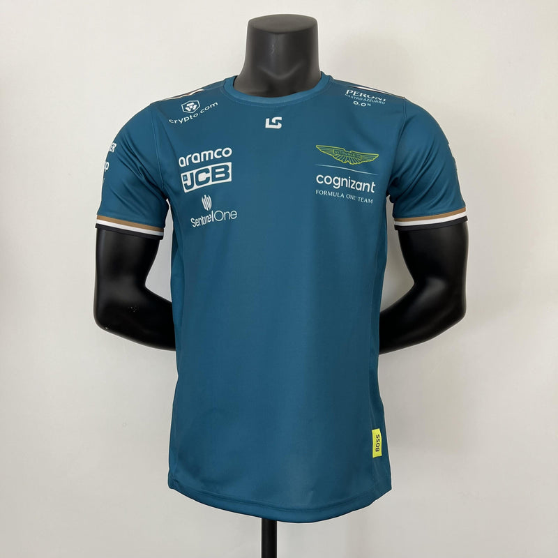 CAMISOLA F1 Aston Martin 2023 - # STROLL - #18 Green t shirt