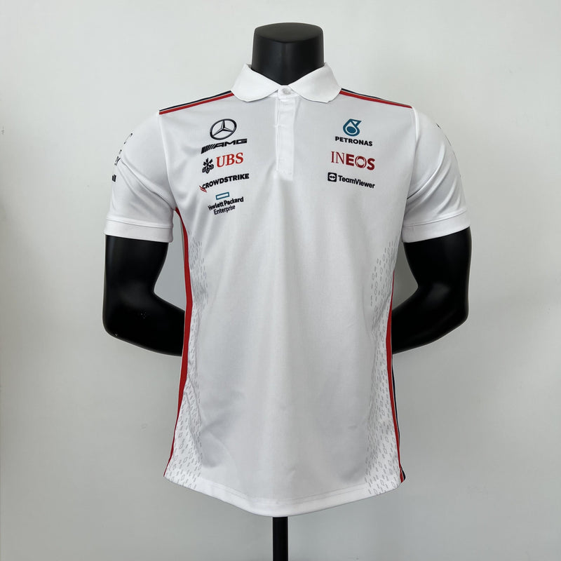 CAMISOLA F1 Mercedes Benz 2023 - White T shirt - POLO