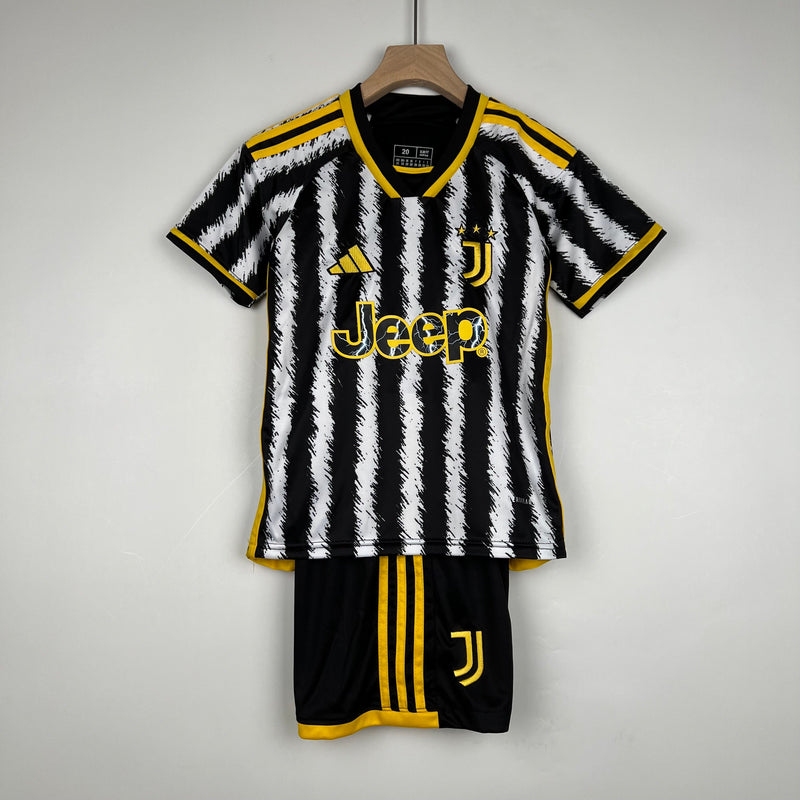 CAMISOLA JUVENTUS I 23/24 CONJUNTO INFANTIL