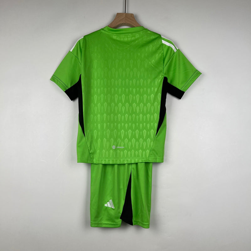 CAMISOLA MANCHESTER UNITED GOLEIRO I 23/24 CONJUNTO INFANTIL