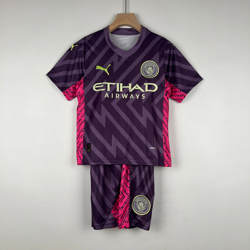 CAMISOLA MANCHESTER CITY III PORTERO/GUARDA REDES 23/24 CONJUNTO INFANTIL