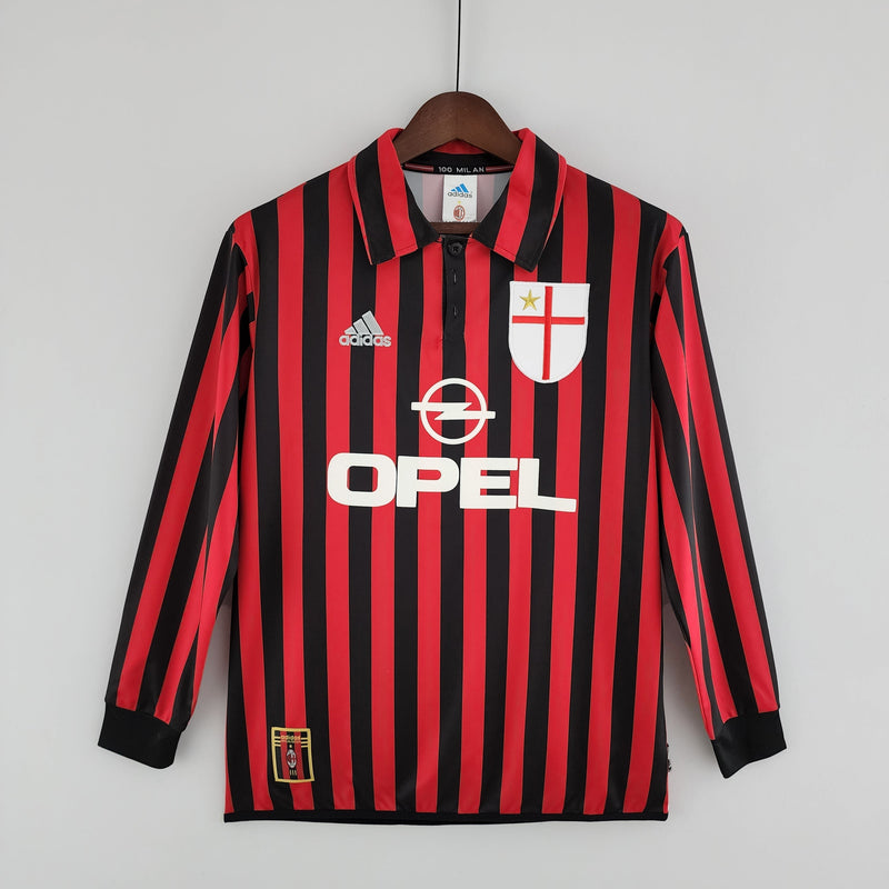 CAMISOLA MILAN XVI 99/00 homem (RETRO) MANGA LONGA