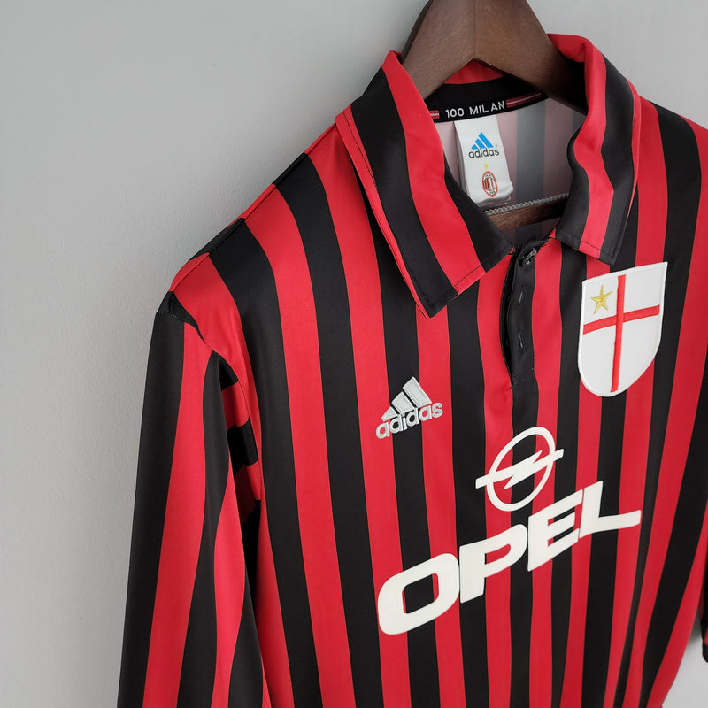 CAMISOLA MILAN XVI 99/00 homem (RETRO) MANGA LONGA