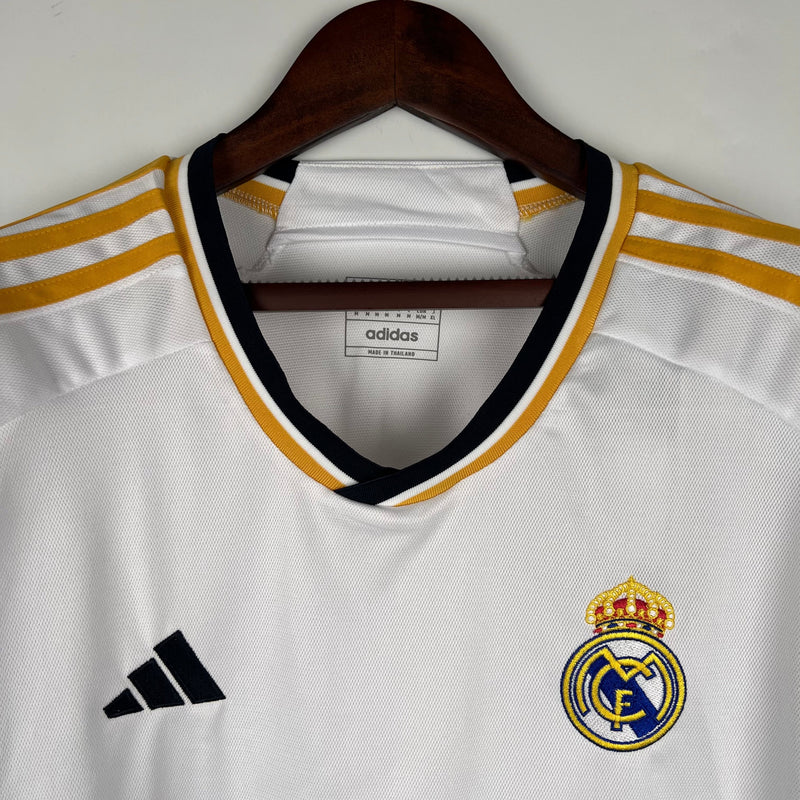 CAMISOLA REAL MADRID I 23/24 homem (MANGA LONGA)