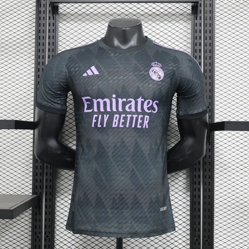 CAMISOLA REAL MADRID ESPECIAL EDITION 24/25 homem (VERSÃO JOGADOR) - BLACK PURPLE