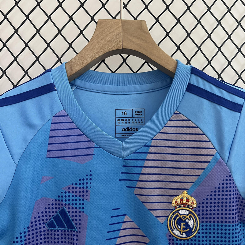 CAMISOLA REAL MADRID PORTERO/GUARDA REDES I 24/25 CONJUNTO INFANTIL