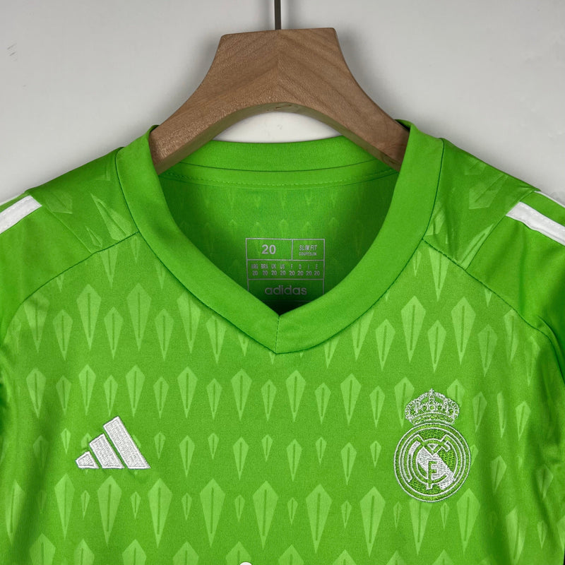 CAMISOLA REAL MADRID PORTERO/GUARDA REDES I 23/24 CONJUNTO INFANTIL