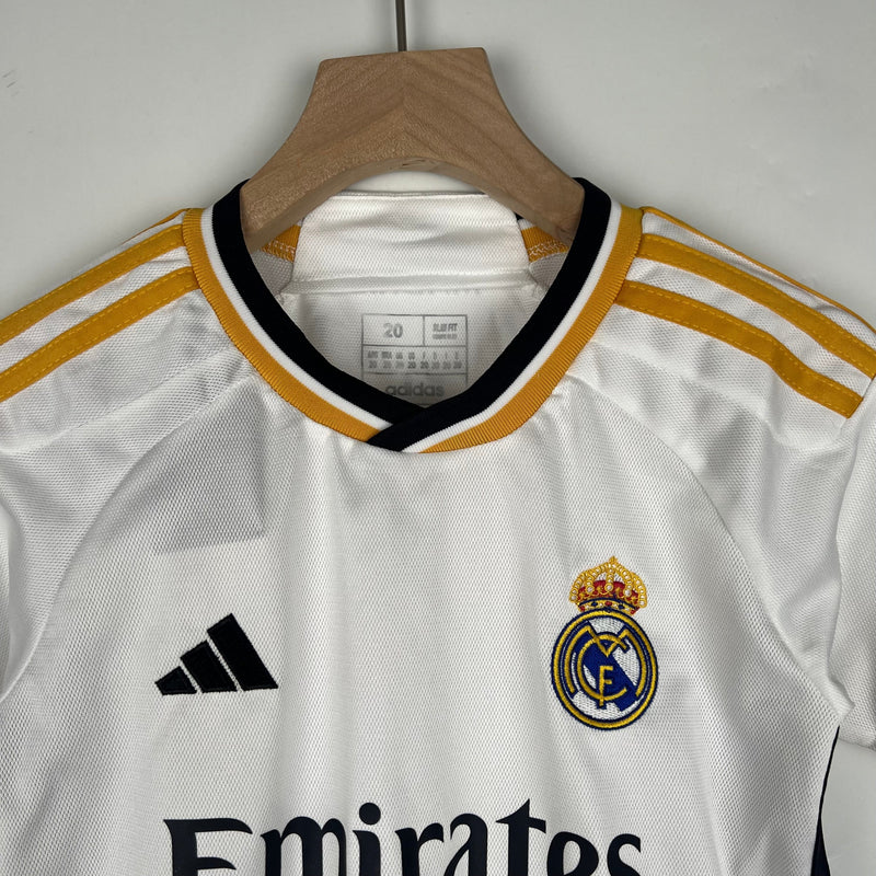 CAMISOLA REAL MADRID I 23/24 CONJUNTO INFANTIL