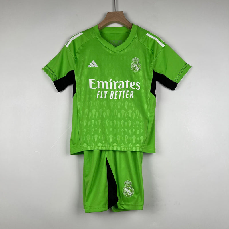 CAMISOLA REAL MADRID PORTERO/GUARDA REDES I 23/24 CONJUNTO INFANTIL