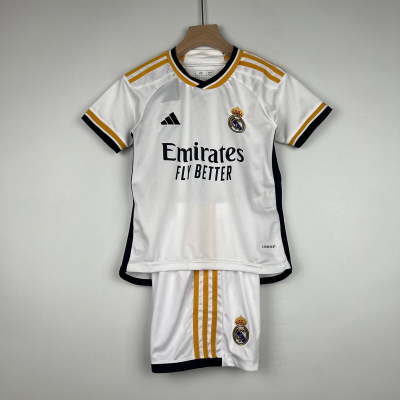 CAMISOLA REAL MADRID I 23/24 CONJUNTO INFANTIL