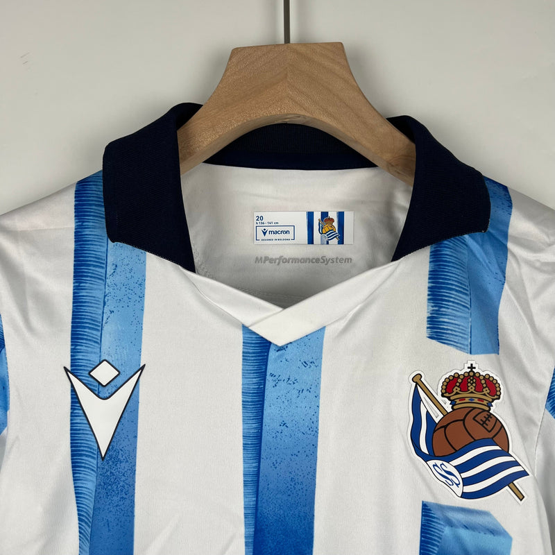 CAMISOLA REAL SOCIEDAD I 23/24 CONJUNTO INFANTIL