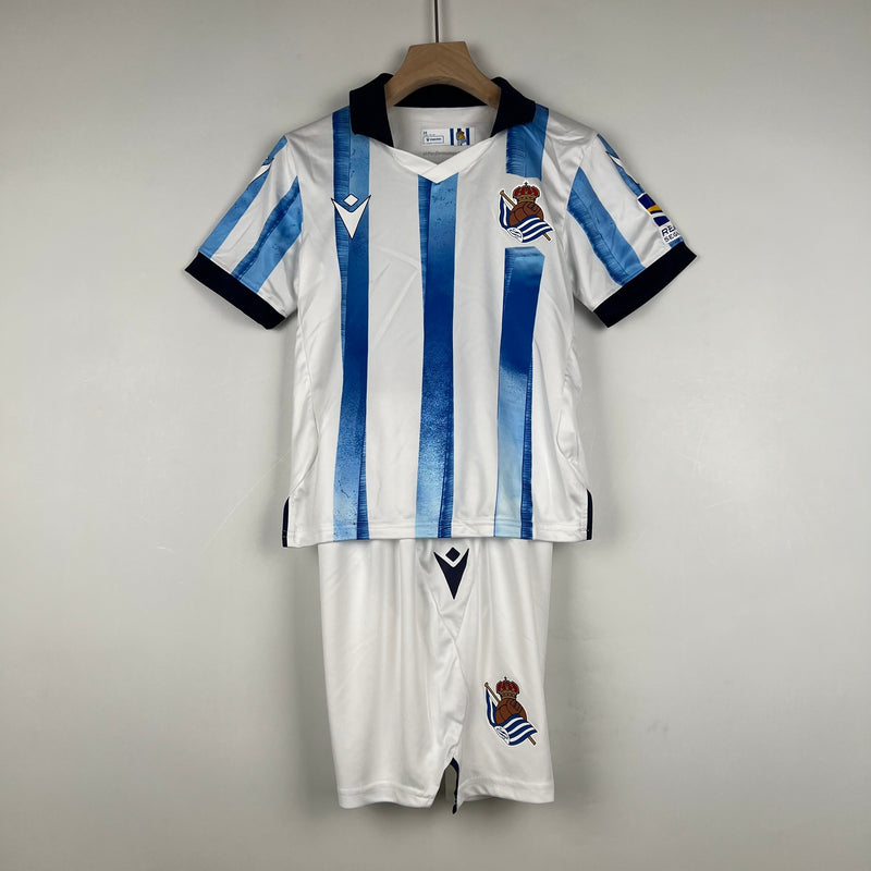 CAMISOLA REAL SOCIEDAD I 23/24 CONJUNTO INFANTIL