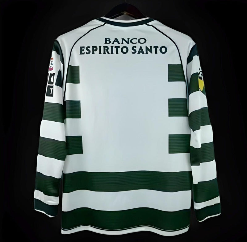 CAMISOLA SPORTING LISBOA I 01/03 homem (RETRO MANGA LONGA)