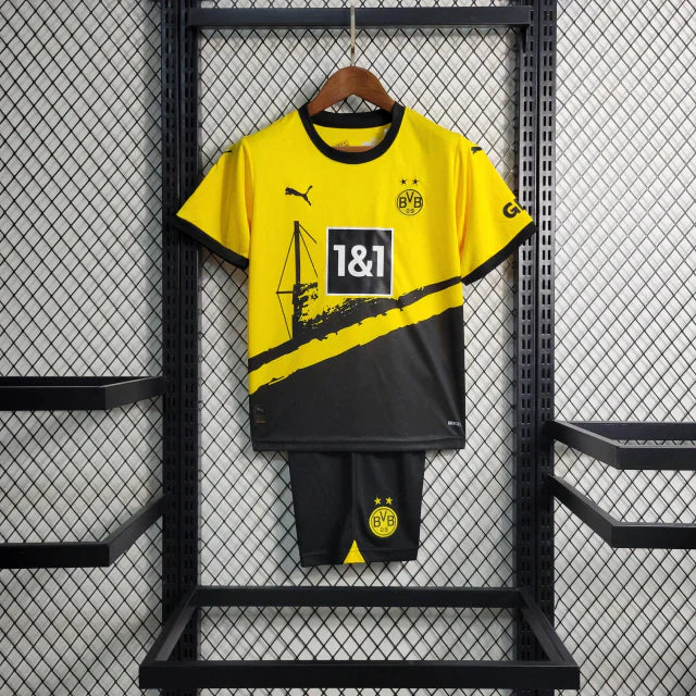 CAMISOLA BORUSSIA DORTMUND I 23/24 CONJUNTO INFANTIL